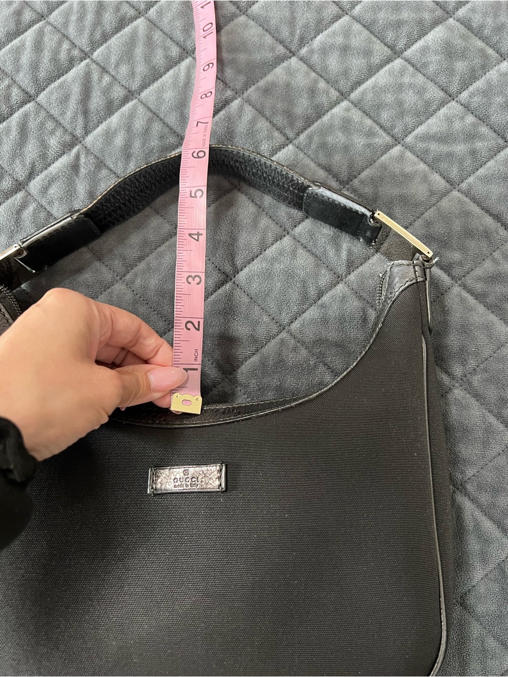 Gucci Shoulder Bag Vintage Small Black Mini 90s style y2k - Picture 9 of 15